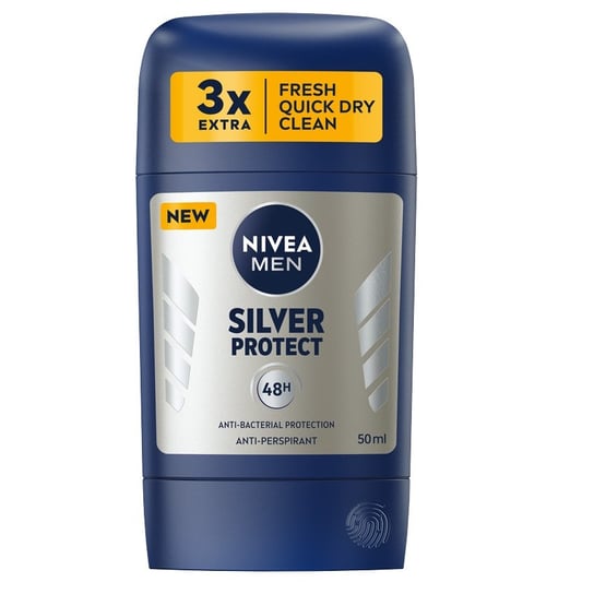 Nivea, Men Silver Protect, Antyperspirant w sztyfcie, 50 ml Nivea