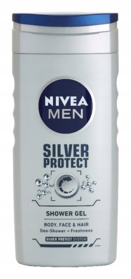 Nivea Men Silver Protect żel pod prysznic do twarzy, ciała i włosów 250ml Nivea