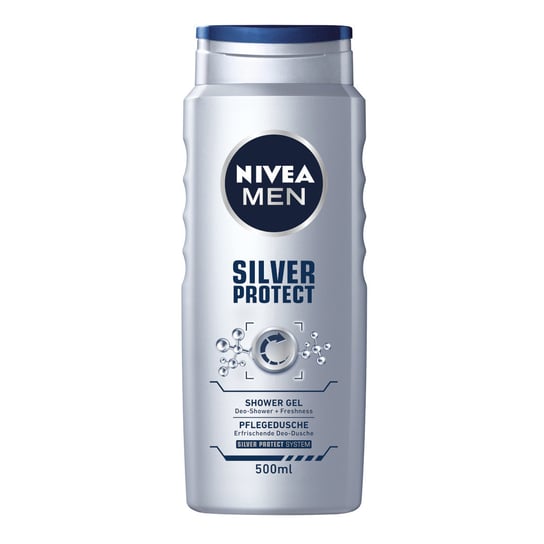 Nivea, Men Silver Protect żel pod prysznic do twarzy ciała i włosów 500ml Nivea