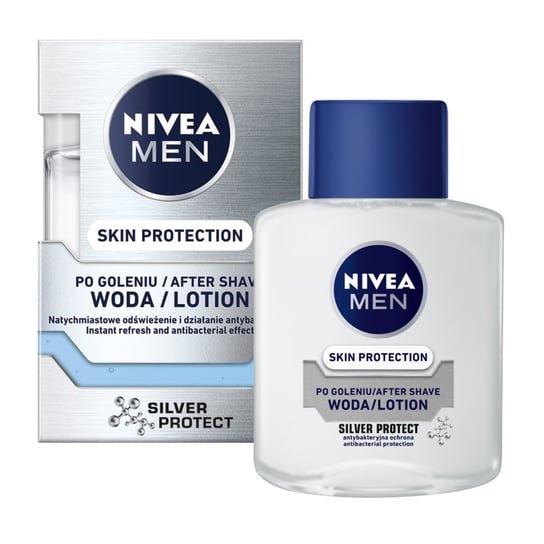 Nivea, Men Skin Protection woda  Silver Protect 100ml Nivea