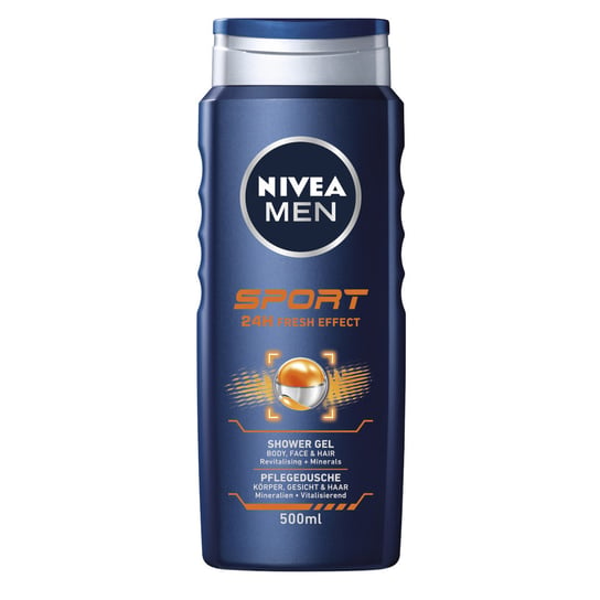 Nivea, Men Sport żel pod prysznic do twarzy ciała i włosów 500ml Nivea