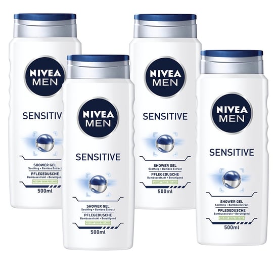 NIVEA MEN żel pod prysznic męski zestaw 4x500ml Nivea Men