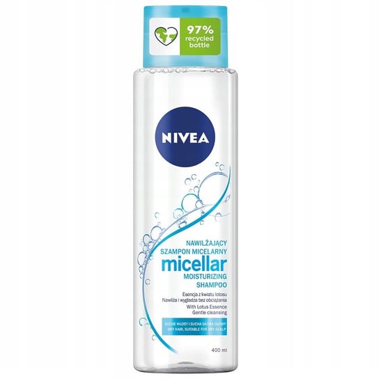 Nivea, Micelarny szampon nawilżający do włosów suchych i suchej skóry głowy 400ml Nivea