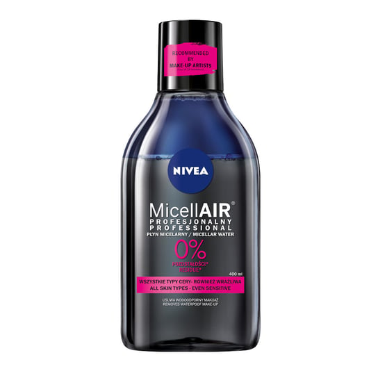 Nivea, MicellAir Skin Breathe profesjonalny płyn micelarny - makijaż wodoodporny 400ml Nivea