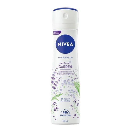 Nivea, Miracle Garden antyperspirant w spray'u Lawenda i Lilia 150ml Nivea
