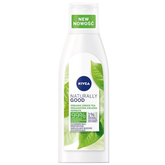 Nivea, Naturally Good Cleansing Milk nawilżające mleczko oczyszczające do twarzy 200ml Nivea