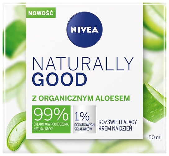 Nivea, Naturally Good rozświetlający krem na dzień z organicznym aloesem 50ml Nivea