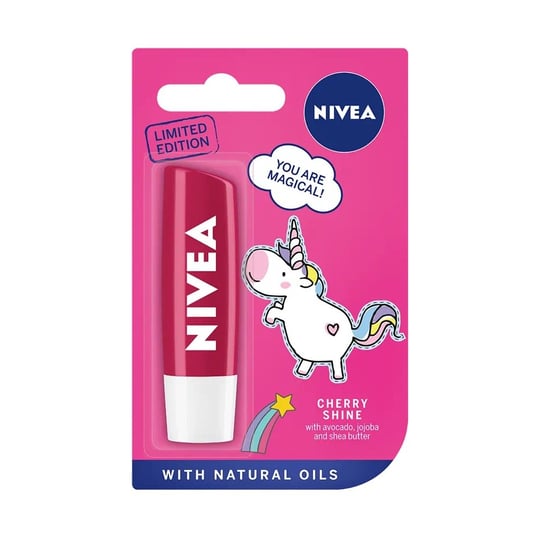 Nivea, Pielęgnująca pomadka do ust Cherry Shine Limited Edition 4.8g Nivea