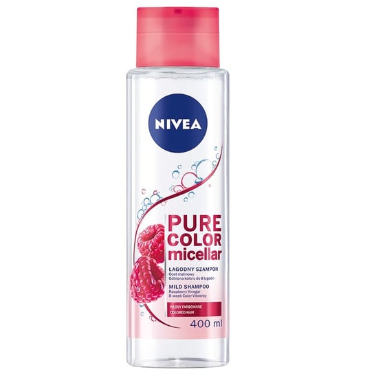 Nivea, Pure Color Micellar łagodny szampon micelarny do włosów farbowanych 400ml Nivea