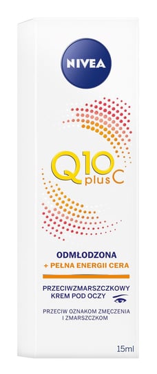 Nivea, Q10 Plus C, krem przeciwzmarszczkowy energetyzujący pod oczy, 15 ml Nivea