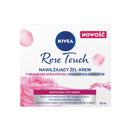 Nivea, Rose Touch nawilżający żel-krem z organiczną wodą różaną i kwasem hialuronowym 50ml Nivea