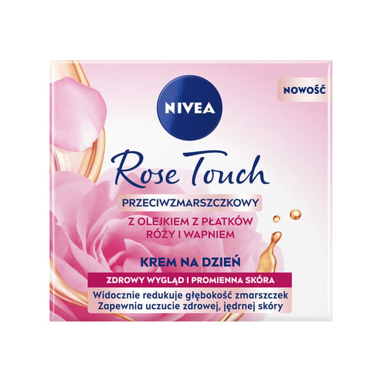 Nivea, Rose Touch przeciwzmarszczkowy krem na dzień z olejkiem z płatków róży i wapniem 50ml Nivea
