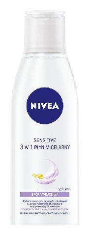 Nivea, Sensitive, płyn micelarny 3w1 do cery wrażliwej, 200 ml Nivea