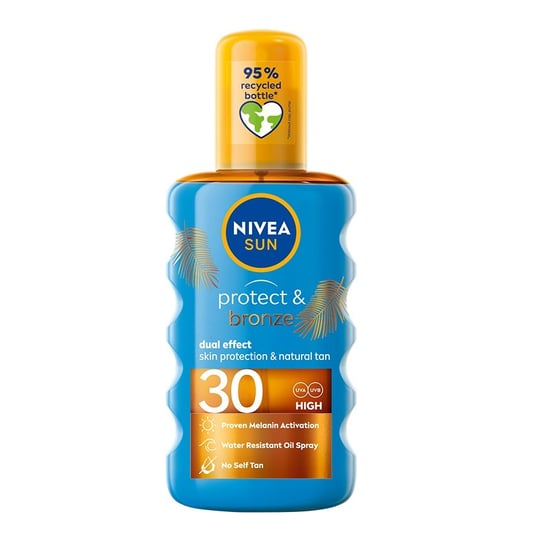 Nivea, Sun Protect & Bronze olejek w spray'u aktywujący naturalną opaleniznę SPF30 200ml Nivea