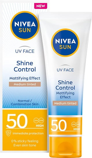 NIVEA SUN Shine Control Matujący Krem do twarzy SPF 50, 50 ml Nivea Sun