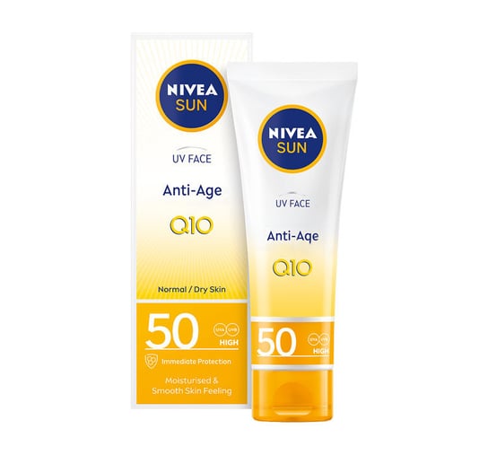 Nivea, Sun UV Face Anti-Age Q10 przeciwzmarszczkowy krem do twarzy SPF50 50ml Nivea