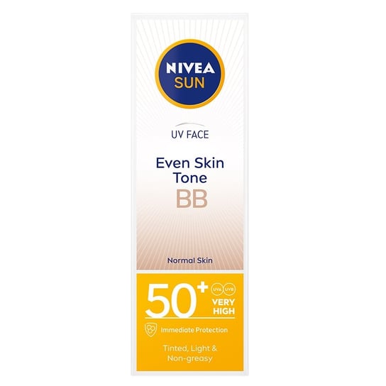 Nivea, Sun UV Face Even Skin Tone BB nawilżający krem do twarzy BB z bardzo wysoką ochroną SPF50+ 50ml Nivea