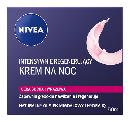 Nivea Visage, Aqua Effect, krem intensywnie regenerujący na noc, 50 ml Nivea