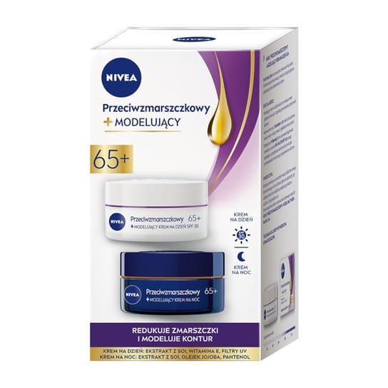 NIVEA zestaw prezentowy DUO KREM 65+ NEW Nivea