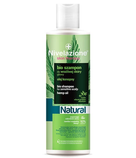 Nivelazione, Skin Therapy Natural Bio, Szampon do wrażliwej skóry głowy, 300 ml Nivelazione