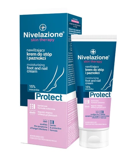 Nivelazione, Skin Therapy Protect, Nawilżający krem do stóp i paznokci, 50 ml Nivelazione