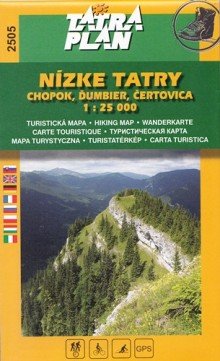 Niżne Tatry Chopok, Dumber, Certovica. Mapa 1:25 000 TatraPlan