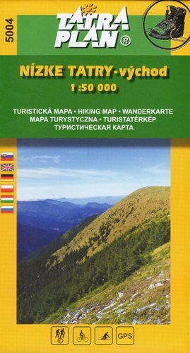 Niżne Tatry - Wschód. Mapa turystyczna 1:50 000 Opracowanie zbiorowe