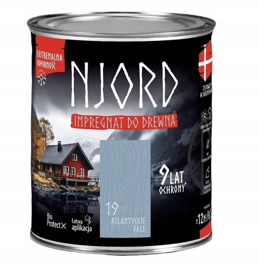 NJORD IMPREGNAT DO ELEWACJI DREWNIANYCH 0,75 L ATLANTYCKIE FALE LuxDecor