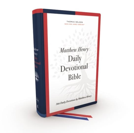 NKJV, Matthew Henry Daily Devotional Bible, Hardcover, Red Letter, Thumb Indexed, Comfort Print: 366 Daily Devotions by Matthew Henry Thomas Nelson