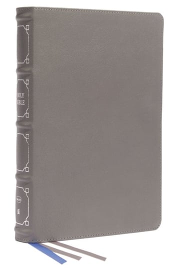NKJV, Reference Bible, Classic Verse-by-Verse, Center-Column, Genuine Leather, Gray, Red Letter Nelson Thomas