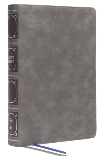 NKJV, Reference Bible, Classic Verse-by-Verse, Center-Column, Leathersoft, Gray, Red Letter Nelson Thomas