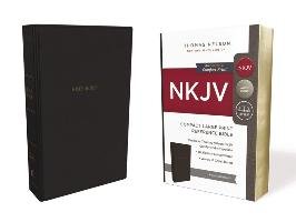 NKJV, Reference Bible, Compact Large Print, Leathersoft, Black, Red Letter Edition, Comfort Print Nelson Thomas