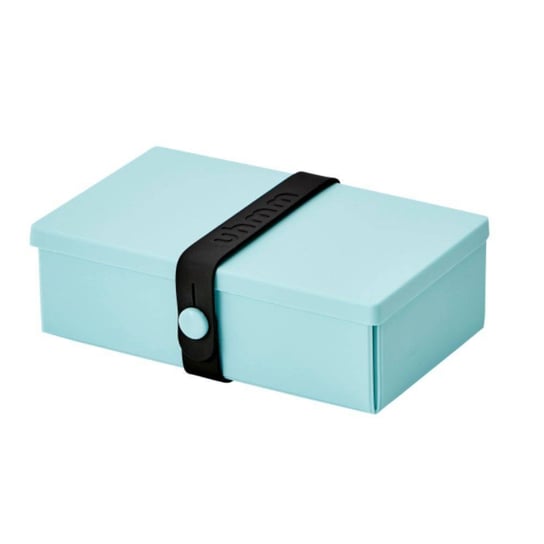 No.01 lunchbox z opaską na sałatki Uhmm - mint green / black Uhmm