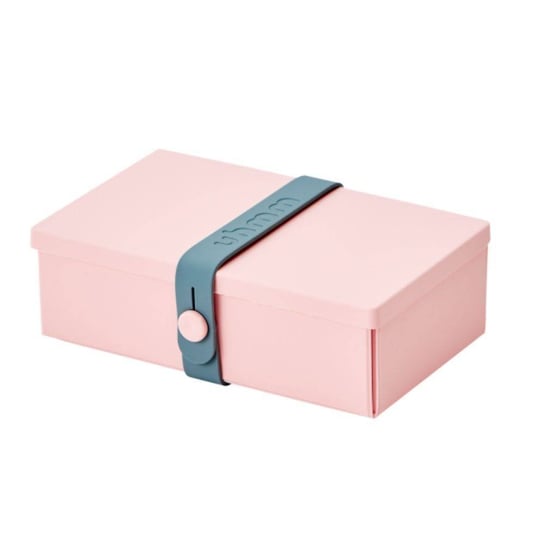 No.01 pudełko składane na lunch Uhmm - pink / petrol Uhmm