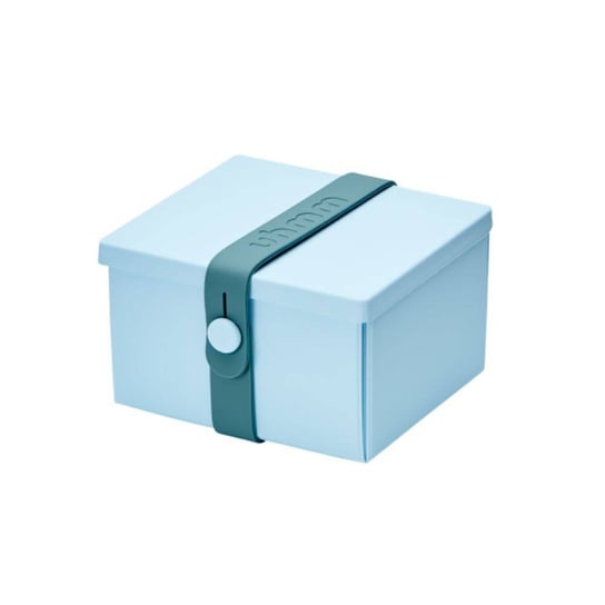 No.02 lunchbox składany z opaską Uhmm - light blue / petrol Uhmm