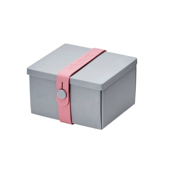 No.02 lunchbox z opaską dla dzieci Uhmm - light grey / pink Uhmm
