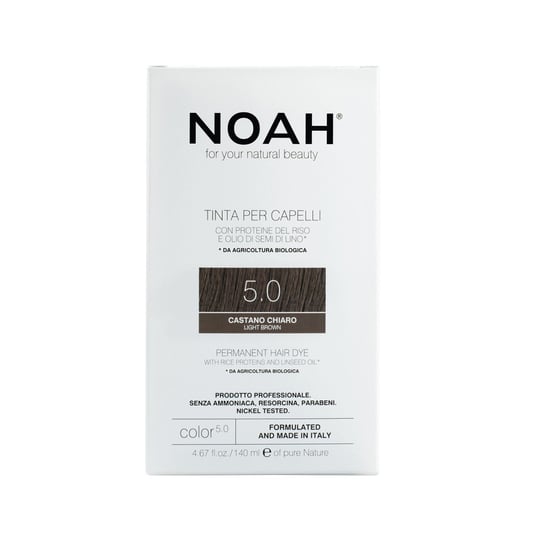 Noah Farba trwała do włosów 5.0 Light Brown, 140 ml Noah