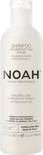 Noah, Szampon do włosów 1.1 Volumizing Citrus Fruit, 250 ml Noah