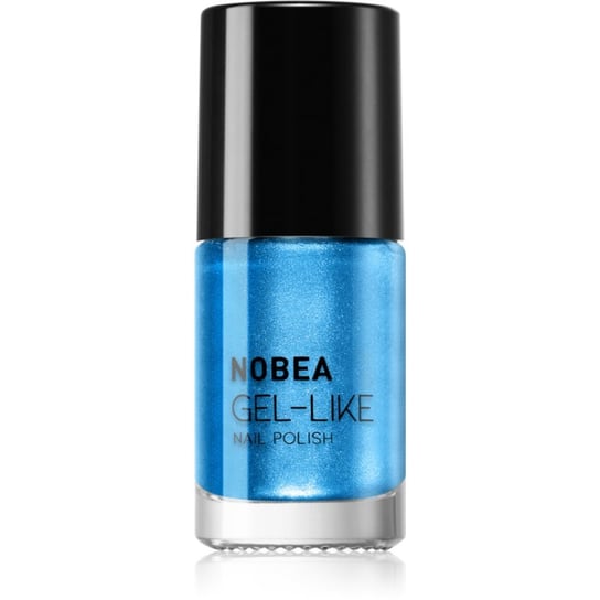 NOBEA Metal Gel-like Nail Polish lakier do paznokci z żelowym efektem odcień Atomic blue N#75 6 ml Inna marka