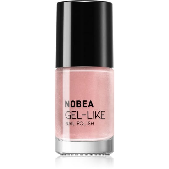 NOBEA Metal Gel-like Nail Polish lakier do paznokci z żelowym efektem odcień Shimmer pink N#77 6 ml Inna marka
