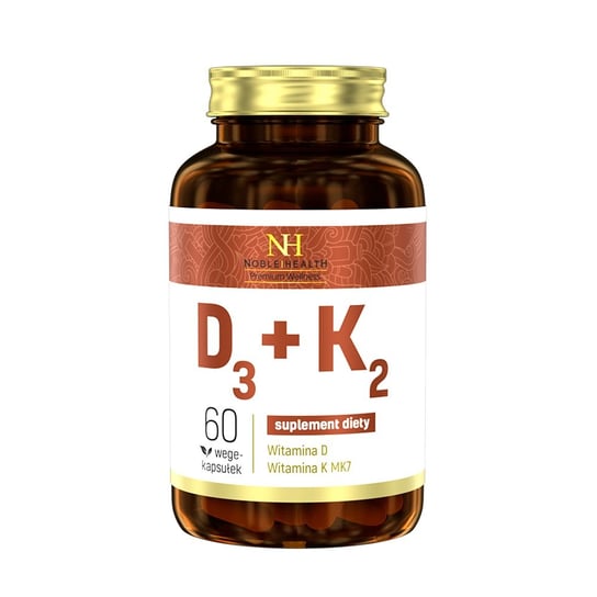 Noble Health, D3K2, Suplement diety, 60 kaps. Noble Health