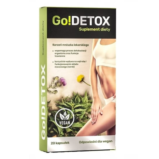 Noble Health, Go!Detox, Suplement diety wspomagający pracę wątroby, 20 kaps. Noble Health