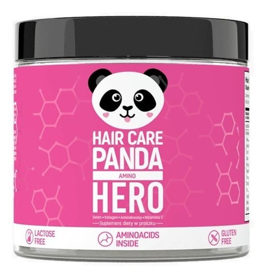 Noble Health, Hair care panda amino hero, Suplement diety w proszku na zdrowe włosy, 150 g Noble Health