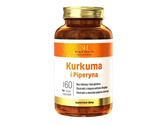 Noble Health Kurkuma i piperyna Suplement diety, 60 kaps. Noble Health