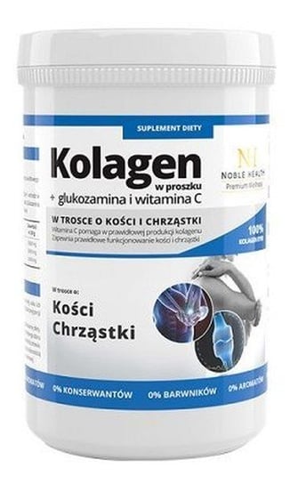 Noble Health Moje Kości suplement diety Kolagen & Glukozamina & Chondroityna 30 kapsułek Noble Health
