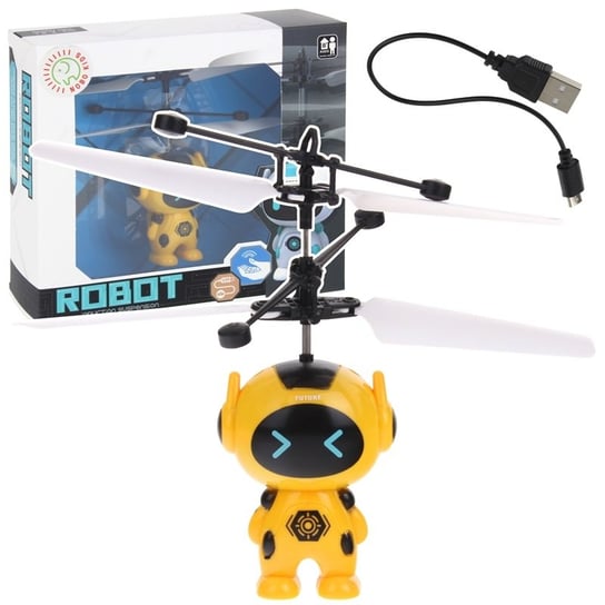 Nobo Kids, Latający Robot Sterowany Dłonią Ręką Dron Żółty Nobo Kids