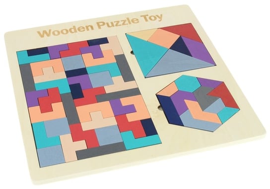Nobo Kids, Układanka Montessori Klocki Puzzle Drewniane Nobo Kids