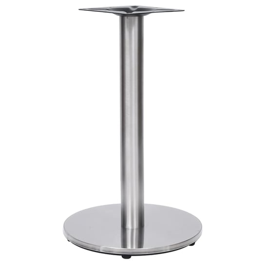 Noga do stolika bistro, srebrna, Ø45x72 cm, stal nierdzewna vidaXL
