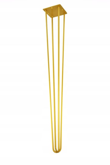 Noga metalowa, złota, stół 36,5 cm hairpin 4 pręty Inna marka