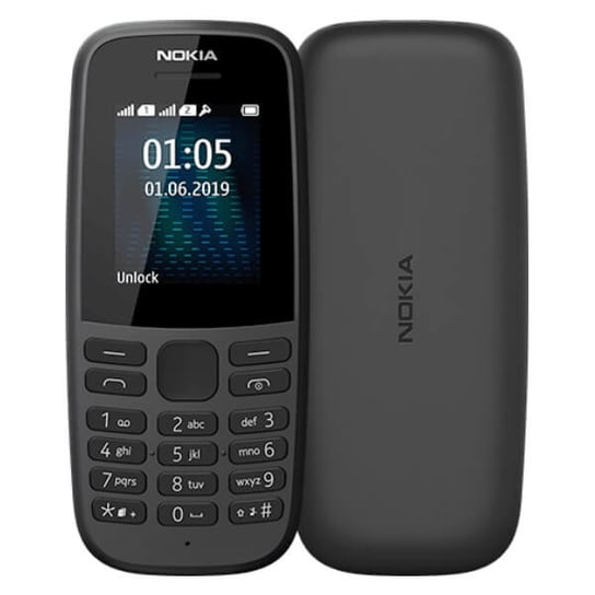 NOKIA 105 2019, DualSIM, czarny Nokia